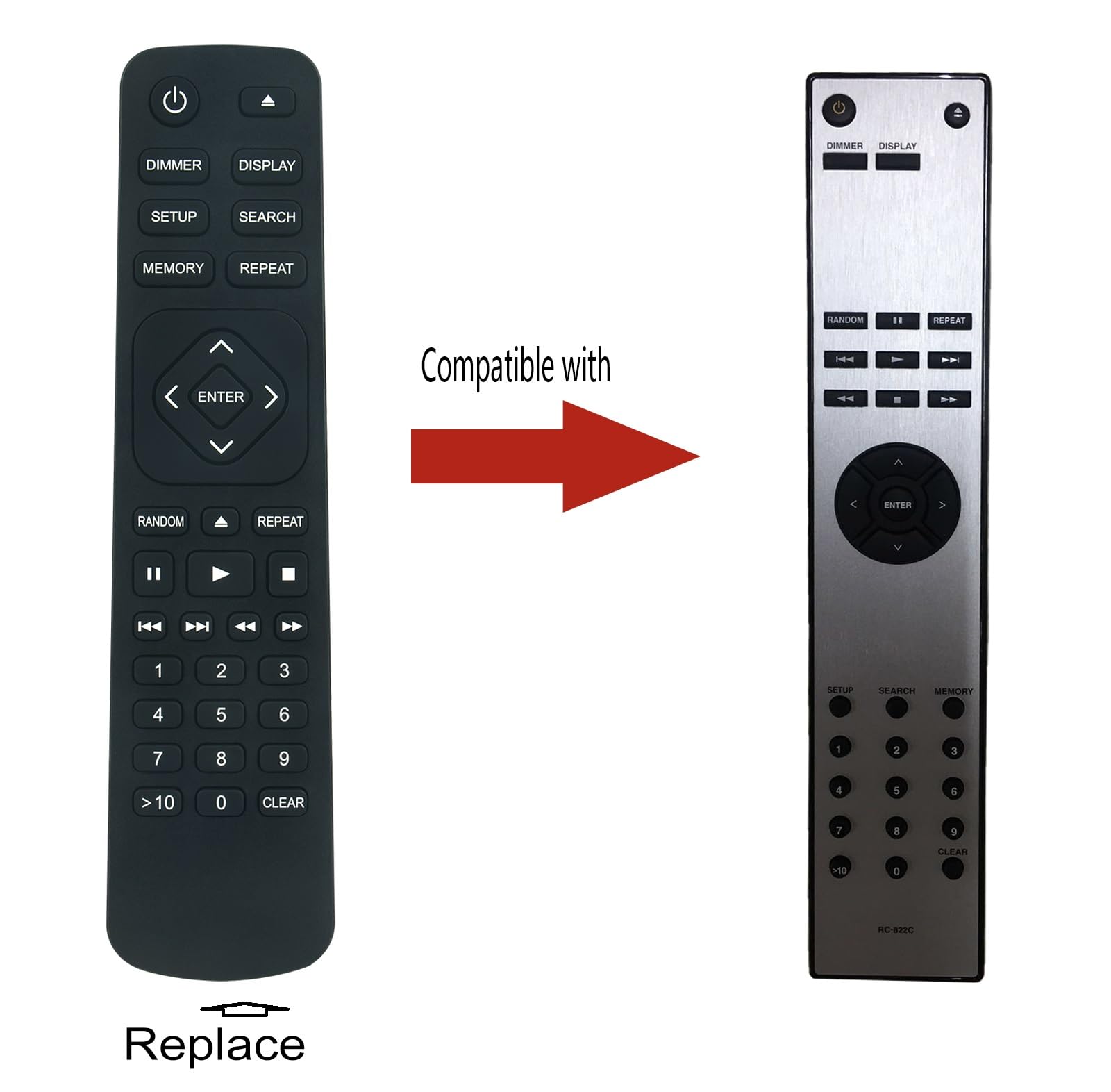 Amazon.com: RC-822C Replace Remote Control fit for Onkyo Compact